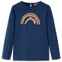 Camiseta infantil de manga larga azul marino 140 de vidaXL, Camisetas para niños - Ref: Foro24-14288, Precio: 9,95 €, Descuen...