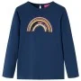 Marineblaues langärmeliges Kinder-T-Shirt 140 von vidaXL, Kinder-T-Shirts - Ref: Foro24-14288, Preis: 9,83 €, Rabatt: %