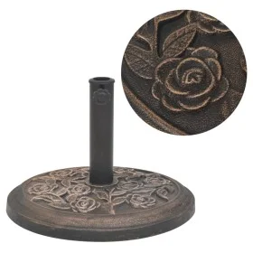 Round bronze resin umbrella base 9 kg by vidaXL, Umbrella bases - Ref: Foro24-43656, Price: 43,12 €, Discount: %