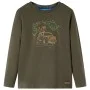 Khakifarbenes Langarm-T-Shirt für Kinder 128 von vidaXL, Kinder-T-Shirts - Ref: Foro24-13027, Preis: 8,30 €, Rabatt: %