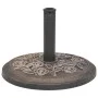 Round bronze resin umbrella base 9 kg by vidaXL, Umbrella bases - Ref: Foro24-43656, Price: 43,12 €, Discount: %