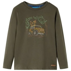 Khaki long-sleeved children's t-shirt 104 by vidaXL, Kids T-shirts - Ref: Foro24-13025, Price: 8,30 €, Discount: %