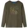 Khakifarbenes Langarm-T-Shirt für Kinder 104 von vidaXL, Kinder-T-Shirts - Ref: Foro24-13025, Preis: 8,30 €, Rabatt: %