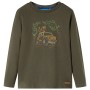 Khakifarbenes Langarm-T-Shirt für Kinder 104 von vidaXL, Kinder-T-Shirts - Ref: Foro24-13025, Preis: 8,39 €, Rabatt: %