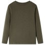 Khakifarbenes Langarm-T-Shirt für Kinder 104 von vidaXL, Kinder-T-Shirts - Ref: Foro24-13025, Preis: 8,39 €, Rabatt: %