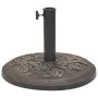 Round bronze resin umbrella base 9 kg by vidaXL, Umbrella bases - Ref: Foro24-43656, Price: 43,12 €, Discount: %
