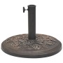Runder Schirm aus Bronzeharz 9 kg von vidaXL, Schirmständer - Ref: Foro24-43656, Preis: 51,33 €, Rabatt: %
