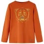 Langarm-T-Shirt für Kinder in der Farbe 128 in hellem Ziegelstein von vidaXL, Kinder-T-Shirts - Ref: Foro24-13157, Preis: 8,4...