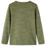 Langärmliges Kinder-T-Shirt in Khaki-Melange 104 von vidaXL, Kinder-T-Shirts - Ref: Foro24-13160, Preis: 8,54 €, Rabatt: %