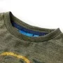 Langärmliges Kinder-T-Shirt in Khaki-Melange 104 von vidaXL, Kinder-T-Shirts - Ref: Foro24-13160, Preis: 8,45 €, Rabatt: %