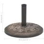 Round bronze resin umbrella base 9 kg by vidaXL, Umbrella bases - Ref: Foro24-43656, Price: 43,12 €, Discount: %