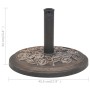 Runder Schirm aus Bronzeharz 9 kg von vidaXL, Schirmständer - Ref: Foro24-43656, Preis: 51,33 €, Rabatt: %