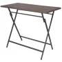 Set comedor de jardín plegable 7 pzas poli ratán y acero marrón de vidaXL, Conjuntos de jardín - Ref: Foro24-42877, Precio: 3...