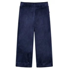 Pantalón infantil terciopelo azul oscuro 128 de vidaXL, Pantalones de niños - Ref: Foro24-14402, Precio: 9,04 €, Descuento: %