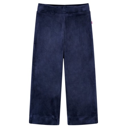 Pantalón infantil terciopelo azul oscuro 128 de vidaXL, Pantalones de niños - Ref: Foro24-14402, Precio: 9,12 €, Descuento: %