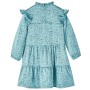 Blaues Langarm-Kinderkleid 128 von vidaXL, Kinderkleider - Ref: Foro24-14327, Preis: 12,43 €, Rabatt: %
