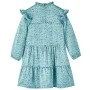 Blaues Langarm-Kinderkleid 128 von vidaXL, Kinderkleider - Ref: Foro24-14327, Preis: 12,31 €, Rabatt: %