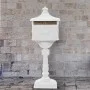Buzón de pedestal de aluminio estilo vintage inoxidable blanco de vidaXL, Buzones de correo - Ref: Foro24-43894, Precio: 290,...