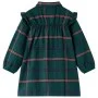 Kinderkleid mit langen Ärmeln und dunkelgrünen Rüschen 116 von vidaXL, Kinderkleider - Ref: Foro24-14416, Preis: 13,30 €, Rab...