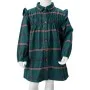 Kinderkleid mit langen Ärmeln und dunkelgrünen Rüschen 116 von vidaXL, Kinderkleider - Ref: Foro24-14416, Preis: 13,30 €, Rab...