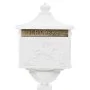 Buzón de pedestal de aluminio estilo vintage inoxidable blanco de vidaXL, Buzones de correo - Ref: Foro24-43894, Precio: 290,...