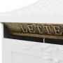 Weißer Briefkasten aus rostfreiem Aluminium im Vintage-Stil mit Sockel von vidaXL, Postfächer - Ref: Foro24-43894, Preis: 368...