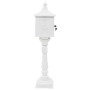 Buzón de pedestal de aluminio estilo vintage inoxidable blanco de vidaXL, Buzones de correo - Ref: Foro24-43894, Precio: 368,...
