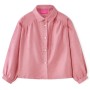 Blusa infantil con mangas de farol rosa palo 92 de vidaXL, Camisetas para niños - Ref: Foro24-15101, Precio: 11,70 €