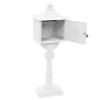 Buzón de pedestal de aluminio estilo vintage inoxidable blanco de vidaXL, Buzones de correo - Ref: Foro24-43894, Precio: 290,...