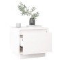 Mesita de noche madera maciza de pino blanco 35x34x32 cm de vidaXL, Mesitas de noche - Ref: Foro24-813397, Precio: 43,29 €, D...