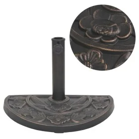 Halbkreisförmiger Schirmständer aus bronzefarbenem Kunstharz, 9 kg von vidaXL, Schirmständer - Ref: Foro24-43655, Preis: 43,1...