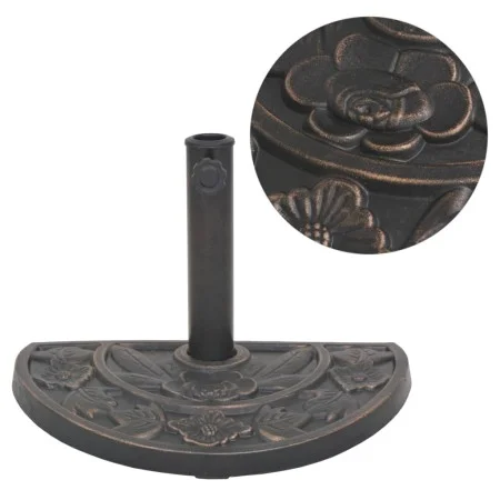 Bronze half circle resin umbrella base 9 kg by vidaXL, Umbrella bases - Ref: Foro24-43655, Price: 43,10 €, Discount: %