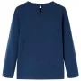 Marineblaues langärmeliges Kinder-T-Shirt 140 von vidaXL, Kinder-T-Shirts - Ref: Foro24-13653, Preis: 8,59 €, Rabatt: %