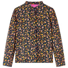 Children's shirt with navy blue mandarin collar 104 by vidaXL, Kids T-shirts - Ref: Foro24-13955, Price: 12,21 €, Discount: %
