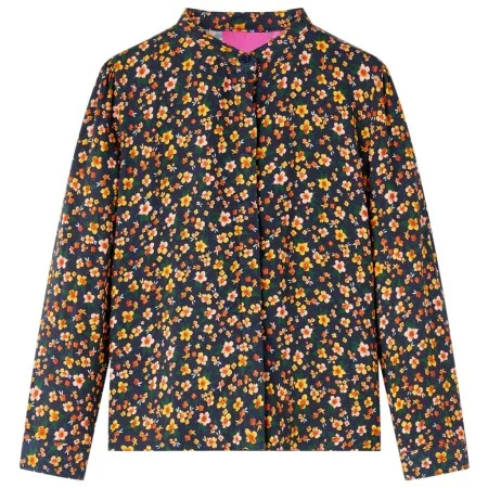 Kinderhemd mit marineblauem Stehkragen 104 von vidaXL, Kinder-T-Shirts - Ref: Foro24-13955, Preis: 12,09 €, Rabatt: %
