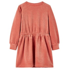 Vestido infantil de manga larga rosa 140