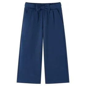 Pantalón infantil con perneras anchas azul marino 104 de vidaXL, Pantalones de niños - Ref: Foro24-14828, Precio: 13,36 €, De...