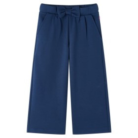 Pantalón infantil con perneras anchas azul marino 104 de vidaXL, Pantalones de niños - Ref: Foro24-14828, Precio: 13,48 €, De...