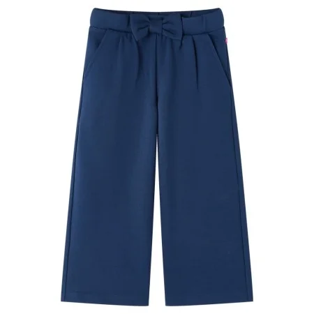 Pantalón infantil con perneras anchas azul marino 104 de vidaXL, Pantalones de niños - Ref: Foro24-14828, Precio: 13,36 €, De...