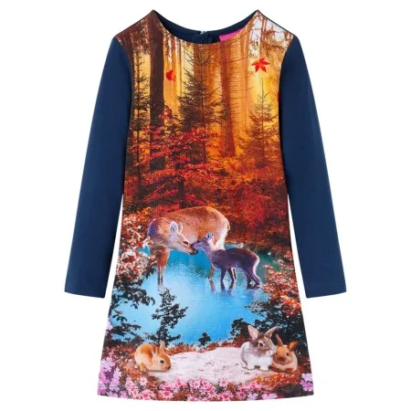 Navy blue long-sleeved children's dress 116 by vidaXL, Children's dresses - Ref: Foro24-14889, Price: 13,26 €, Discount: %