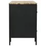 Schreibtisch mit Doppelsockel aus Tannenholz und Stahl, 120 x 50 x 76 cm von vidaXL, Schreibtische - Ref: Foro24-246422, Prei...