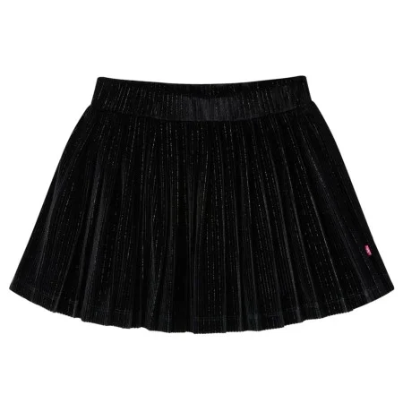 Black lurex children's pleated skirt 128 by vidaXL, kids pants - Ref: Foro24-14875, Price: 10,39 €, Discount: %