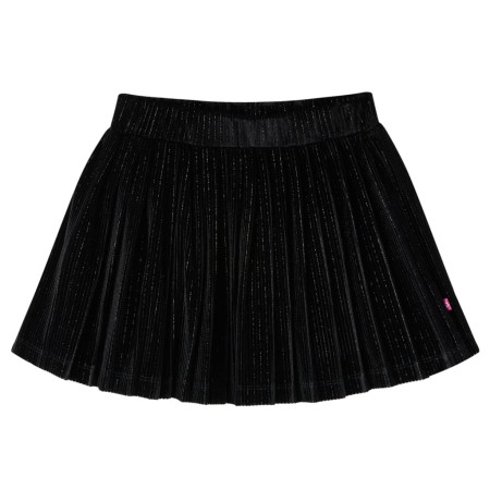 Schwarzer Lurex-Faltenrock für Kinder 128 von vidaXL, Kinderhosen - Ref: Foro24-14875, Preis: 10,50 €, Rabatt: %