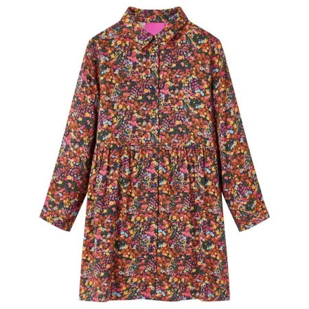 Mehrfarbiges Langarm-Kinderkleid 128 von vidaXL, Kinderkleider - Ref: Foro24-14905, Preis: 15,84 €, Rabatt: %