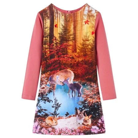 Rosa Langarm-Kinderkleid 140 von vidaXL, Kinderkleider - Ref: Foro24-14896, Preis: 15,58 €, Rabatt: %