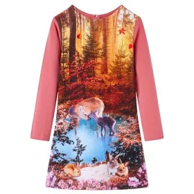 Rosa Langarm-Kinderkleid 116 von vidaXL, Kinderkleider - Ref: Foro24-14894, Preis: 13,26 €, Rabatt: %