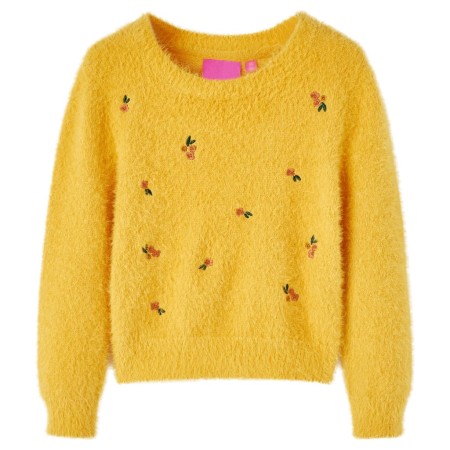 Ockerfarbener Kinderstrickpullover 116 von vidaXL, Kinder-T-Shirts - Ref: Foro24-14939, Preis: 14,39 €, Rabatt: %