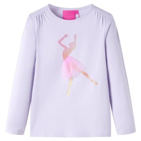 Helllila Langarm-Kinder-T-Shirt 104 von vidaXL, Kinder-T-Shirts - Ref: Foro24-13995, Preis: 8,66 €, Rabatt: %