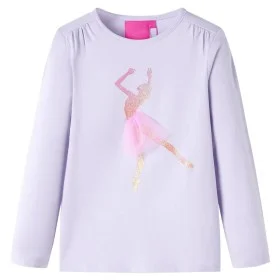 Light lilac long-sleeved children's t-shirt 104 by vidaXL, Kids T-shirts - Ref: Foro24-13995, Price: 8,59 €, Discount: %