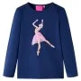 Marineblaues Langarm-T-Shirt für Kinder 104 von vidaXL, Kinder-T-Shirts - Ref: Foro24-14000, Preis: 8,59 €, Rabatt: %